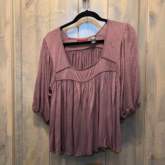 #435. BKE Red Square Neck Top. Size Small. See measurements in photos. - Picture 1 of 8